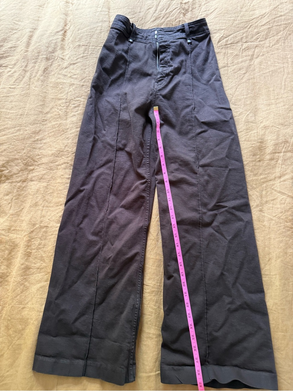 Zara high rise wide leg pants